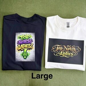 Gildan Black and White Graphic Tees